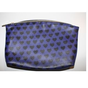 Ipsy Bag | Purple with Black Hearts